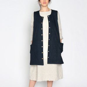 Conscious Clothing Denim Snap Smock